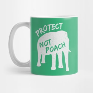 Protect Not Poach Ivory Trade Awareness Mug